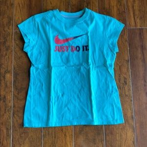 Turquoise nike shirt